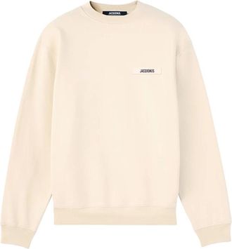 Jacquemus Le Sweatshirt Gros Grain - Heren - Sweatshirts - Bruin - 2XL - Katoen - Hoodies & sweatvesten