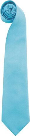 Premier Herenmode Kleuren Work Clip On Tie (Pakket van 2) (Turquoise)