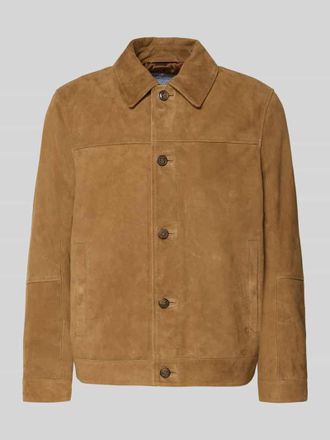 Mc Neal Jacke mit seitlichen Eingrifftaschen in Hellbraun, Gr&ouml;&szlig;e XXL