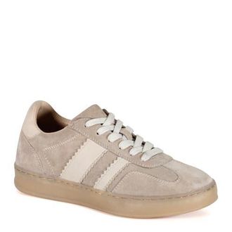 Diba JON QWILL Lace Up Suede Sneaker in Taupe/bone at Nordstrom, Size 9.5