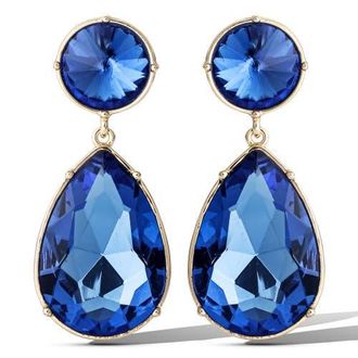 Jessica Simpson Blue Teardrop Statement Earrings at Nordstrom