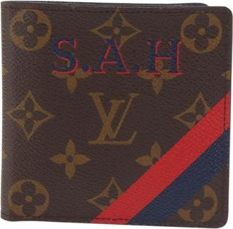 Louis Vuitton Pre-owned Wallets, male, Brown, Size: ONE SIZE Pre-owned Monogram Custom Bi-Fold Wallet