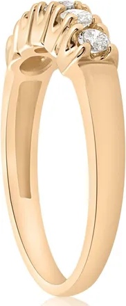 Pompeii3 1/2ct Round Diamond Wedding Anniversary 14K Gold Ring Size Selectable