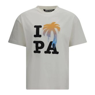 Palm Angels T-Shirt I Love PA - - Tops - Uomo - Bianco - L