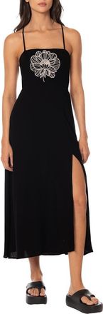 Maaji Eclipse Flora Remi Cover-Up Dress in Black at Nordstrom, Size Large