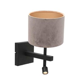 Steinhauer Aplique De Pared - Stang - Negro - Metal Velours - Steinhauer