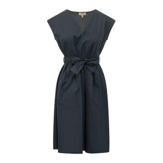 Woolrich Short Dresses, female, Blue, Size: XS Poplin Dress
