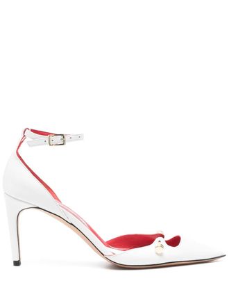 HARDOT 70mm leather pumps - women - Calf Leather/Calf Leather/Calf Leather - 41 - White