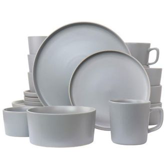 Elama Luxmatte Light Grey 20 Piece Dinnerware Set at Nordstrom