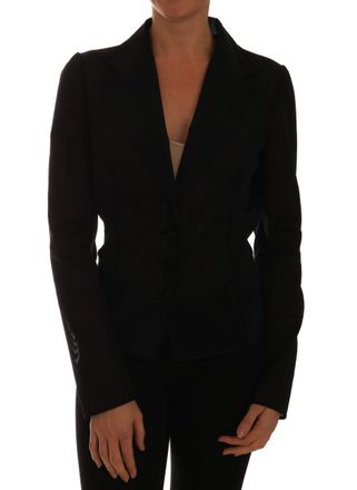 Dolce & Gabbana Zwart Nylon Net Blazer Jasje voor dames