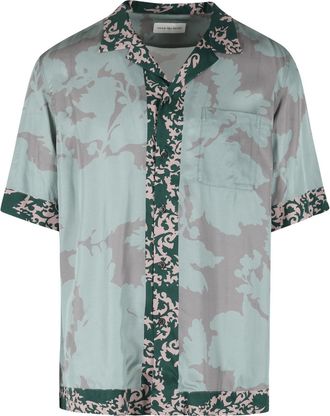 Dries Van Noten Carltone Green Viscose Shirt