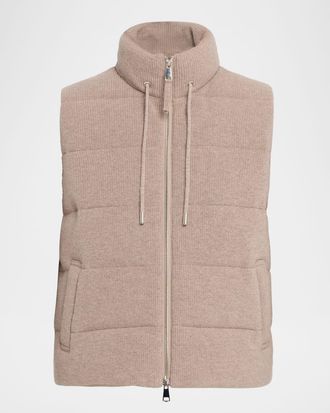 Purotatto Wool-Cashmere Puffer Vest