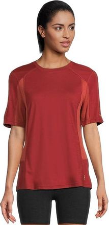 Smartwool Mountain Bike Short Sleeve Jersey Womens Clothing Currant : MD, Polyester/Wool