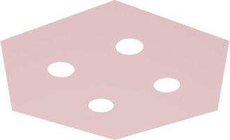 Lumicom Lumicom - River Hex 4x Plaf&oacute;n Monocolor Mate