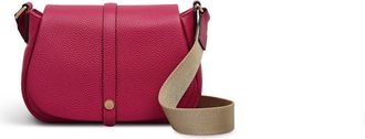 Radley London Lulworth Road Leather Mini Flapover Cross Body Bag in Dark Rose - 111950