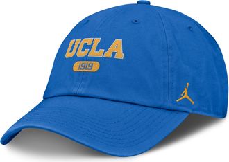 Nike Jordan Mens UCLA Modern Traditional Club Jordan Brand College Adjustable Hat in Blue | JC0144UUCL-6H1