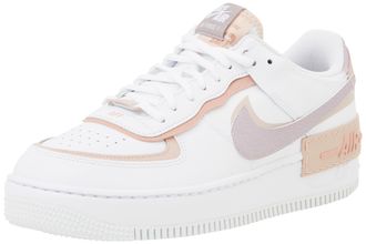 Nike CI0919-113 Air Force 1 Shadow Women White/Amethyst ASH-Pink Oxford UK 3.5