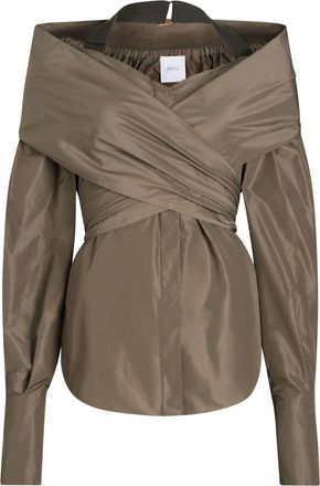 Patou Wikkelblouse - Bruin