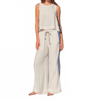Sundry Crop Sleeveless Top In Off White
