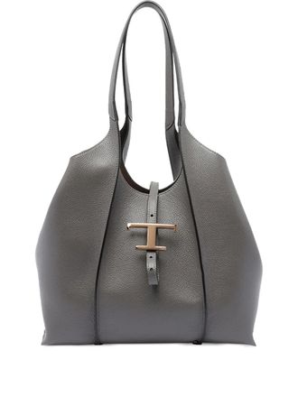 ★sweetch★ MELLOW TOTE Stone Grey Tod's: Gray Tote Bags now up to −45% | Stylight