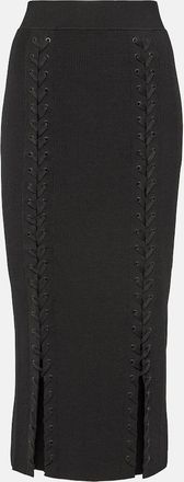 SIMKHAI Helix lace-up maxi skirt