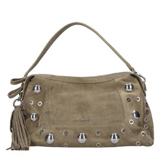 La Carrie Bolso &Eacute;tnico en Ante con Tachuelas - Bags - Mujer - Verde - ONE SIZE