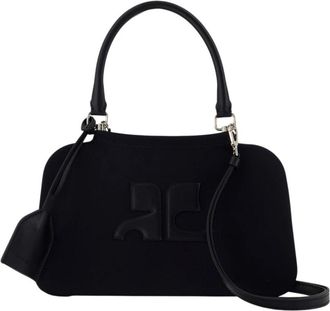 Courr&egrave;ges Kleine Shadow Tas - Dames - Tassen - Zwart - Maat: ONE Size Katoen