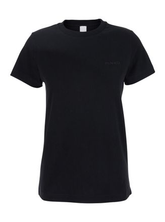 Pinko Black Logo Crew Neck T-Shirt