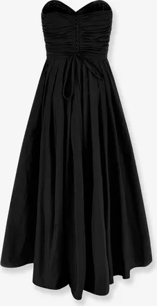 Pinko Womens Dress Dattero Taffeta Black Polyester