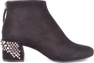 Alexander McQueen Stijlvolle Booties voor Modieuze Looks - Dames - Laarzen met Hak - Zwart - 36 EU - Schoenen