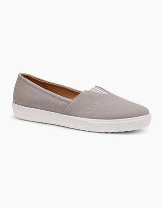 Hotter Womens Laurel Womens Wide Fit Slip On Shoes - Grey - Size: 5.5