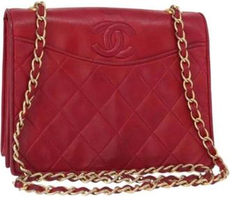 Chanel Pre-owned Shoulder Bags, female, Red, Size: ONE SIZE Pre-owned Shoulder Bag