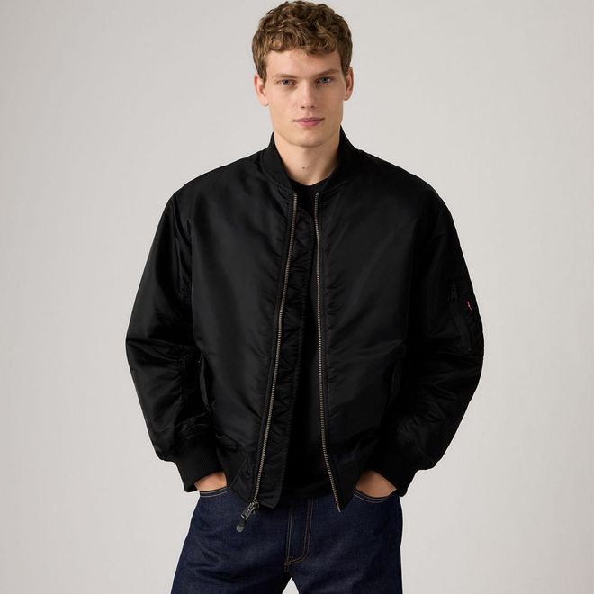 Bomber Jacket - Mens - XL - Black