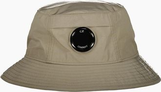C.P. Company Mens Chrome-R Lens Bucket Hat - Tan - Size: L