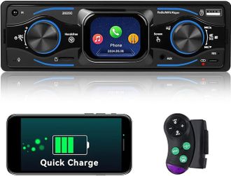 OEM Autorradio Est&eacute;reo Multimedia Bluetooth De Un Solo Din, Compatible Con Llamadas Manos Libres, Usb/tipo-c, Fm, Tarjeta Tf Y Entrada Aux