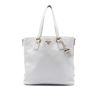 Prada Pre-owned Prada Vitello Daino Side Zip Tote Ladies ID6E32A5M7W59I4X