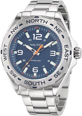 Nautica Clearwater Beach Stainless Steel Mens Watch