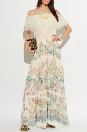 Etro Silk Off-the-shoulder Dress, Womens, Multicolour