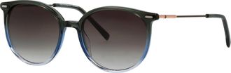 Humphrey's Sonnenbrille HUMPHREY&acute;S EYEWEAR Modell 585345, Herren, gr&uuml;n, blau, leicht gl&auml;nzend, leicht transparent, Sonnenbrillen Sonnenbrille, Form Karree/Eckig,