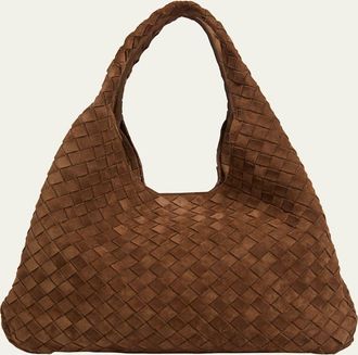 Bottega Veneta Campana Large Suede Shoulder Bag