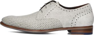 Floris Van Bommel Klassieke Grijze Veterschoenen - Heren - Veterschoenen - Wit - 45 1/3 EU - Schoenen