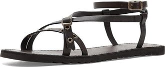 AllSaints Tyla Eyelet Sandals Womens Sandals Dark Brown : 8.5 M, Leather/Rubber