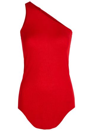 Rick Owens One-shoulder Fine-knit Tank - Red - 44 (UK12 / M)