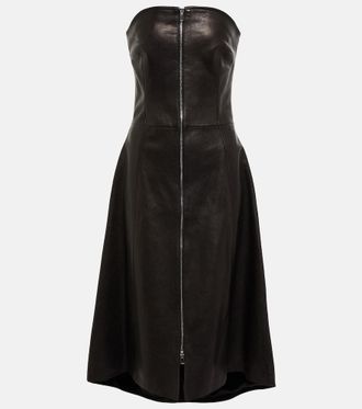 Khaite Abito midi Valerie in pelle