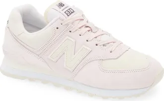 New balance 420 trainers in off white with rose gold trim hotsell