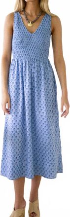 Marea Cora Dress In Atlantic Daisy