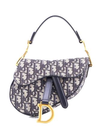 Dior Saddle Handbag Oblique Canvas Mini shoulder bag - Black