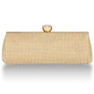 Whiting & Davis Grace Crystal Top in Metallic Gold at Nordstrom