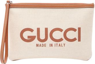 Gucci Pre-owned Gucci Canvas Logo Clutch Ladies 2LO5X7SZ4986DT87