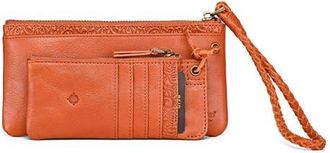 OLD TREND Marigold Genuine Leather Modular RFID Zip Wallet in Cognac at Nordstrom